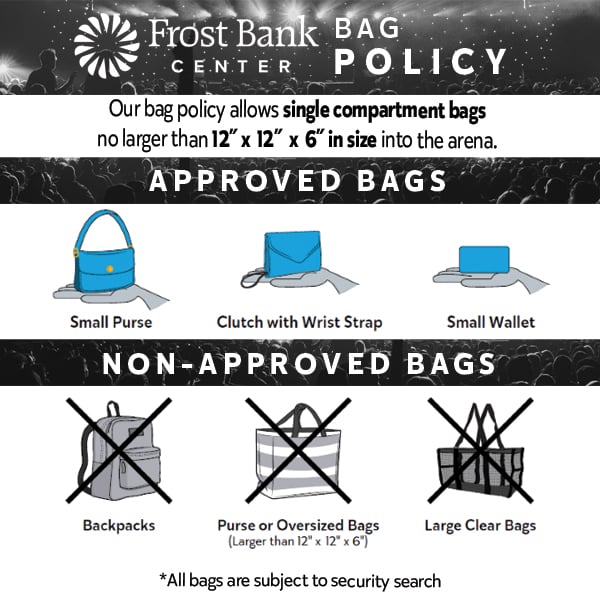 Frost Bank Bag Policy